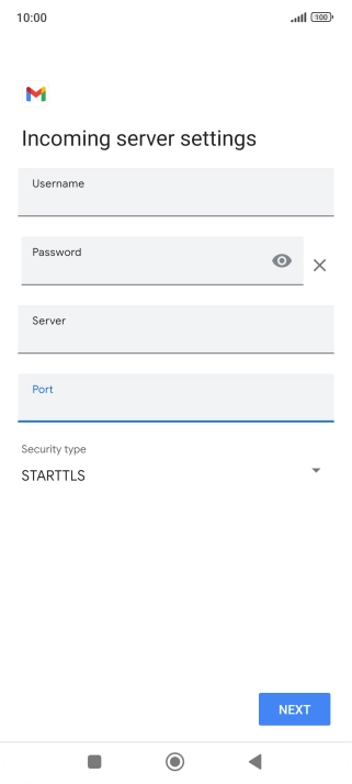 Press the drop down list below 