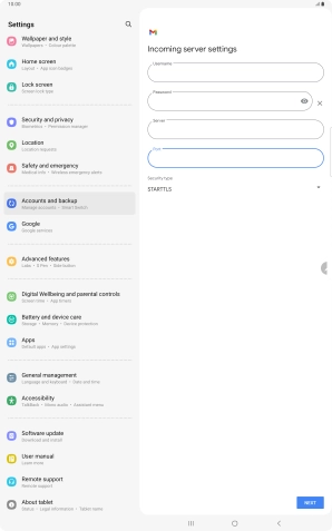 Press the drop down list below 