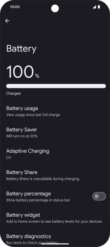 Press Adaptive Charging.