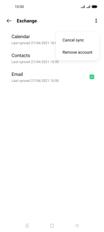 Press Remove account.