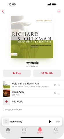 Go to the required category or playlist and press the required audio file. Go to the required category or playlist and press the required audio file.