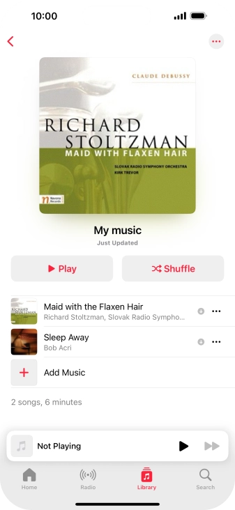 Go to the required category or playlist and press the required audio file. Go to the required category or playlist and press the required audio file.