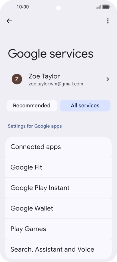 Press Search, Assistant and Voice.