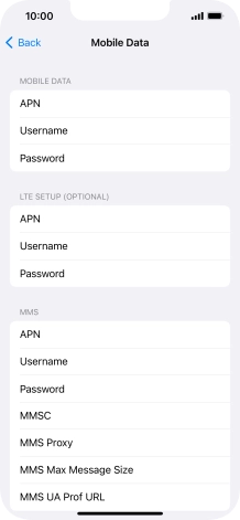 Press APN and key in wap.vodafone.co.uk.