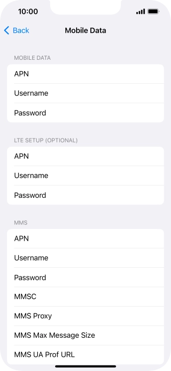 Press APN and key in wap.vodafone.co.uk.