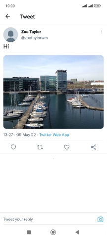 Press the text input field.