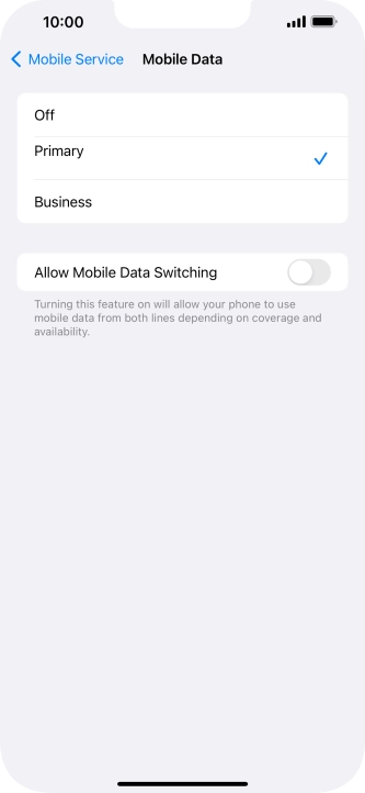 Press the required price plan. Press the required price plan.