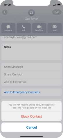 Press Block Contact.