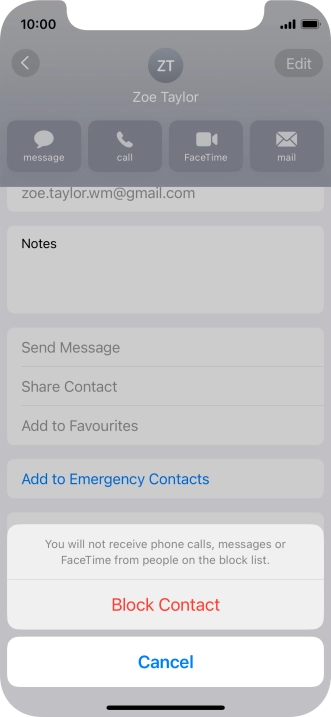 Press Block Contact.