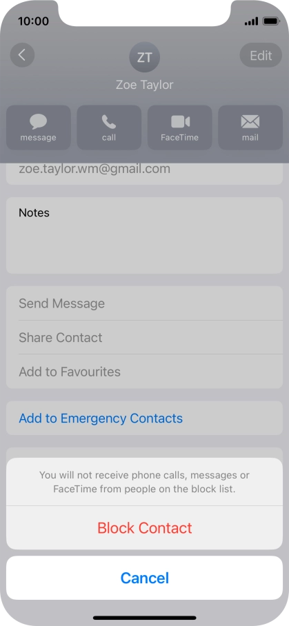 Press Block Contact.