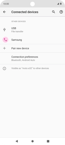 Press the Home key to return to the home screen.