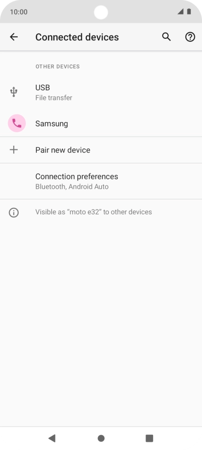 Press the Home key to return to the home screen.