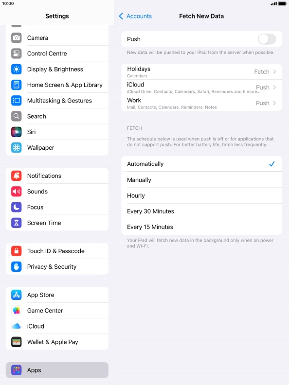 If you turn off the function, press the required setting. If you turn off the function, press the required setting.