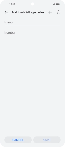 Press Name and key in the required name.