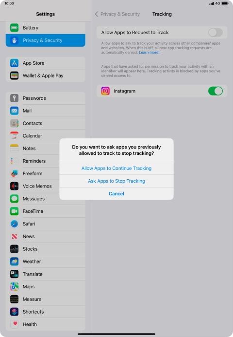 If you turn off the function, press the required setting.