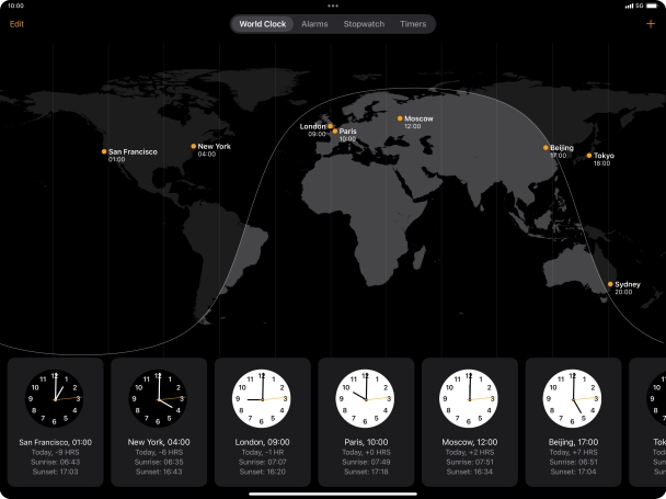 Slide your finger downwards starting from the top right side of the screen.