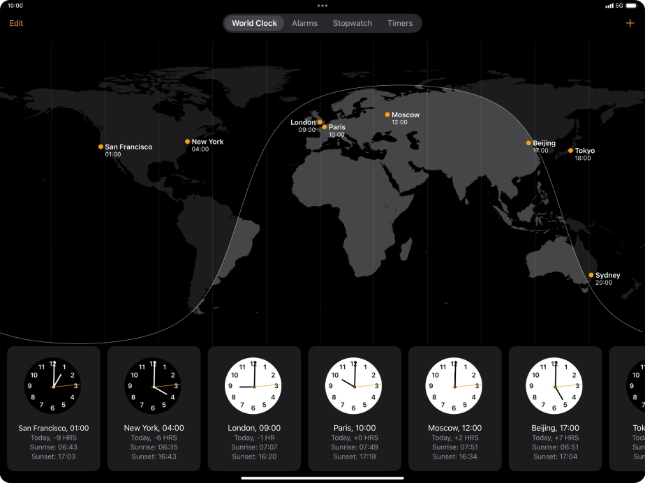 Slide your finger downwards starting from the top right side of the screen.