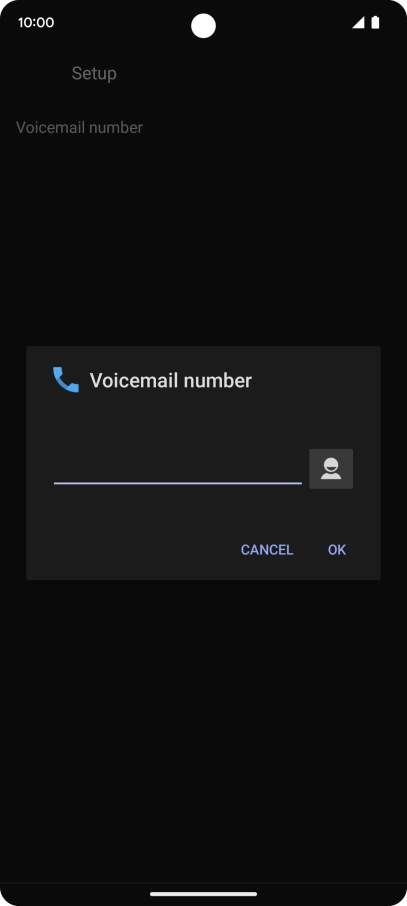 Key in +447836121121 and press OK.