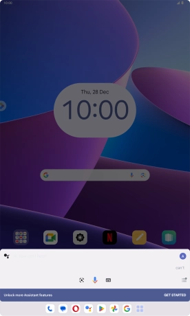 Press the profile icon.