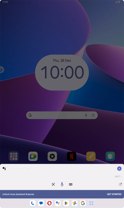 Press the profile icon.