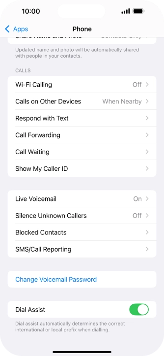 Press Silence Unknown Callers.
