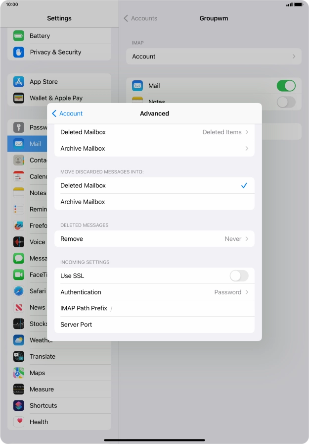 Press the indicator next to Press the indicator next to