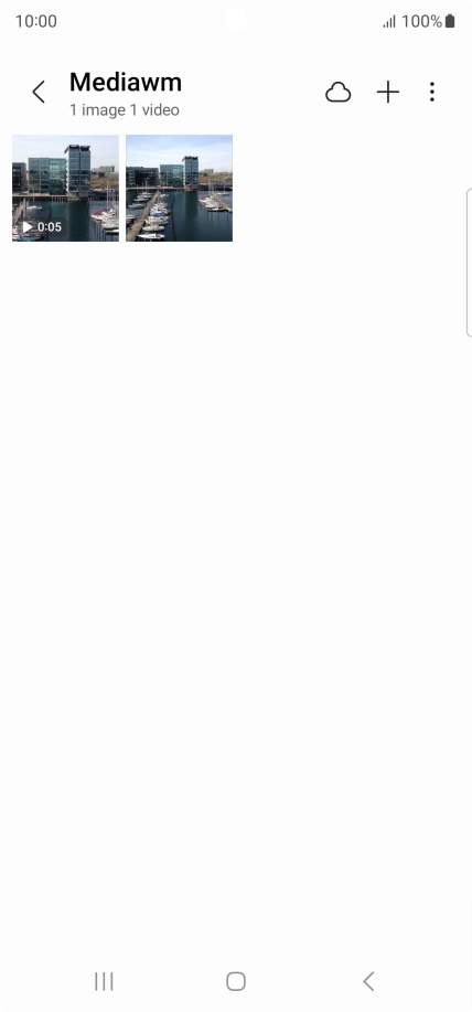 Press and hold any picture or video clip.