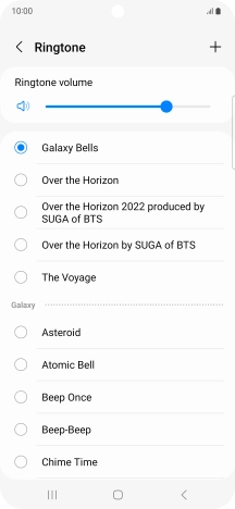 Press the required ring tones to hear them.