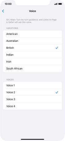 Press the required accent.