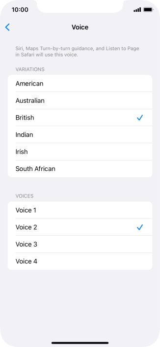 Press the required accent.