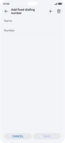 Press Name and key in the required name.