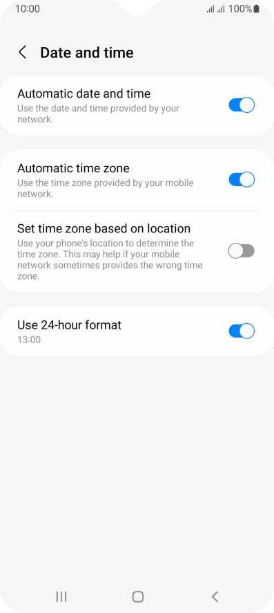Press the Home key to return to the home screen.