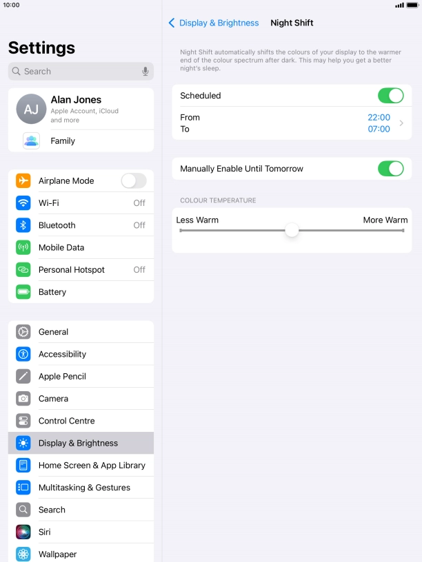 Press the indicator next to Press the indicator next to