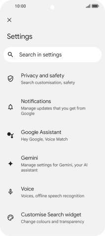 Press Google Assistant.