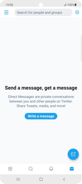 Press the new message icon.