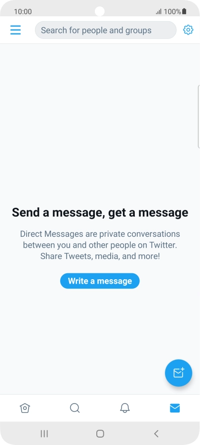 Press the new message icon.