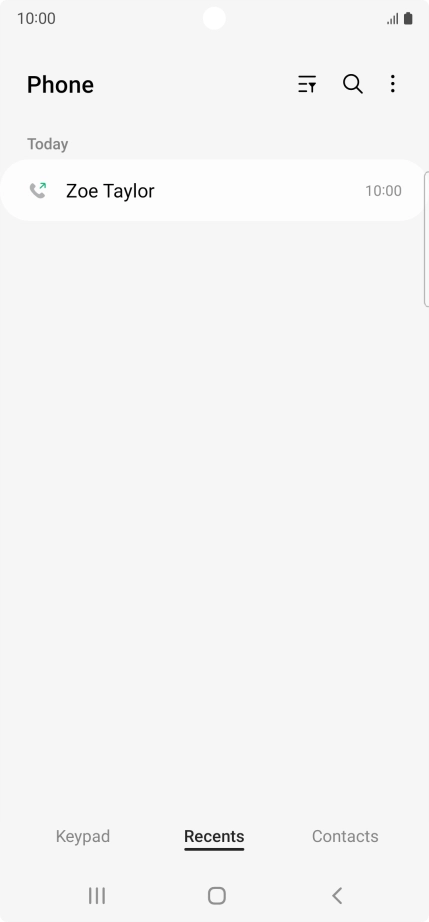 Press the required number. Press the required number.