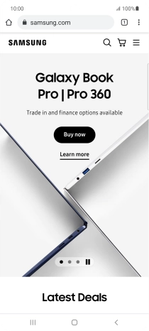 Press the address bar.