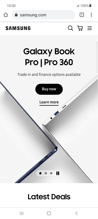 Press the address bar.