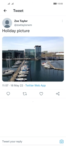 Press the text input field. Press the text input field.