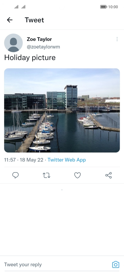 Press the text input field. Press the text input field.