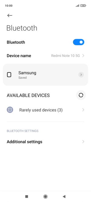 Press the Home key to return to the home screen.