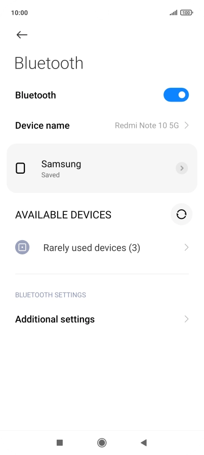 Press the Home key to return to the home screen.