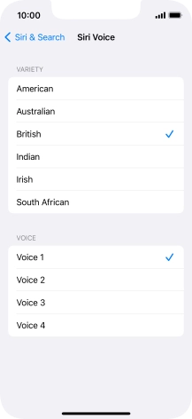 Press the required accent.