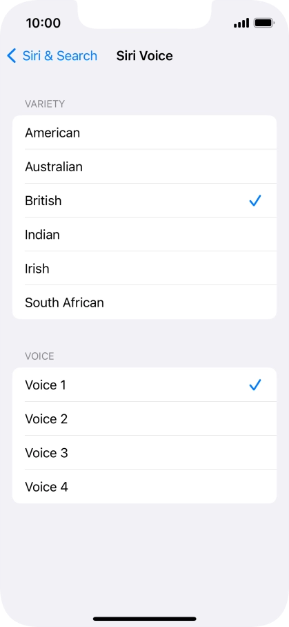 Press the required accent.