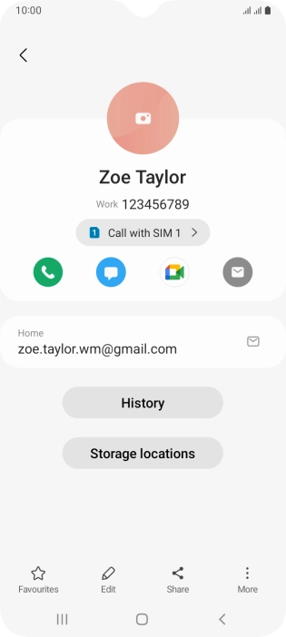 Press the call icon.