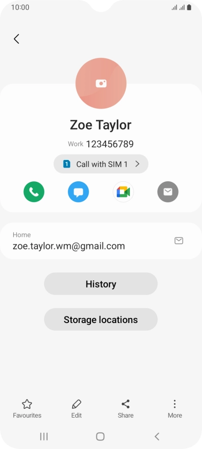 Press the call icon.