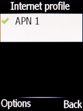 Press the Left selection key.