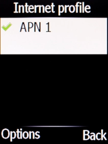 Press the Left selection key.