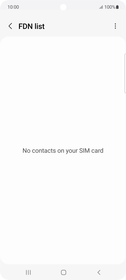 Press the menu icon.